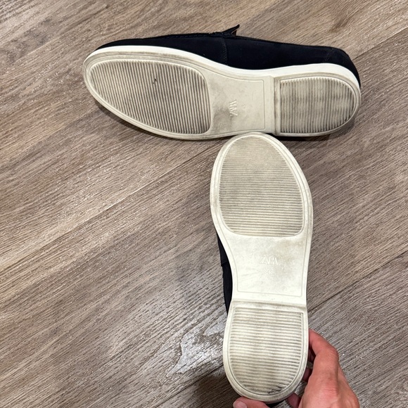 Zara Men's Black/dark blue Slip-On Loafers - Picture 3 of 13